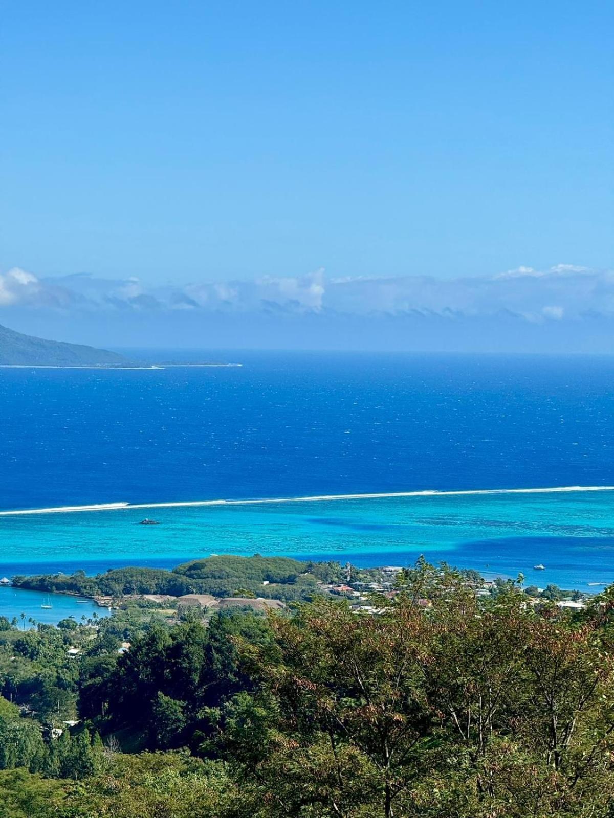 Logement Cosy Avec Piscine Et Vue Tahiti Punaauia Ngoại thất bức ảnh